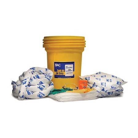 Brady Spill Kit, 36 gal Volume Absorbed per Kit, 30 gal Capacity, Drum SKO30