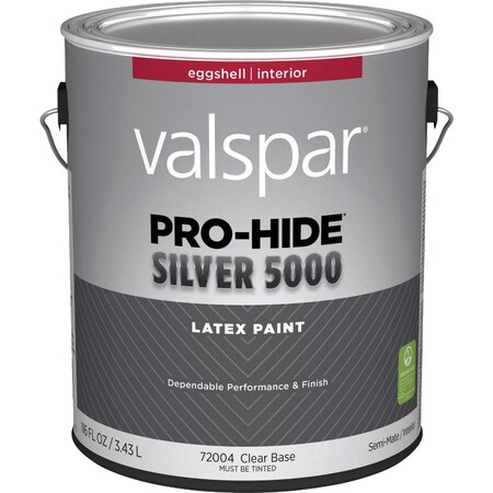Valspar Pro-Hide Silver 5000 Latex Eggshell Interior Wall Paint Clear Base 1 Gal. 028.0072004.007