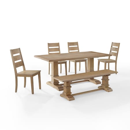 Crosley Joanna 6-Piece Dining Table Set For 7 KF20020RB