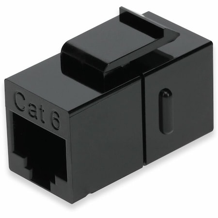 Add-On CAT6 RJ-45 (FEMALE) TO RJ-45 (FEMALE) BLACK INLINE COUPLER ADD-CAT6CPLR-BK