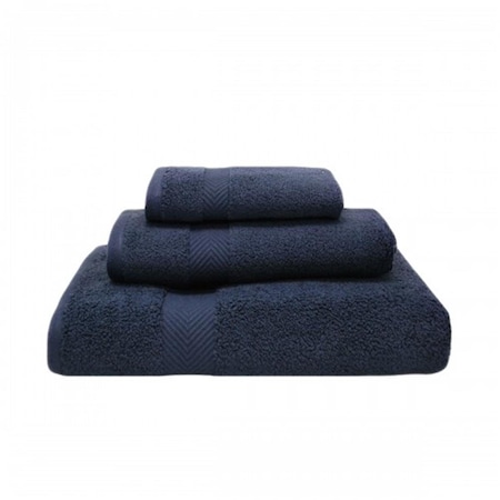 Superior Zero Twist Cotton Towel Set - Midnight- 3 Pieces ZT 3 PC SET MD