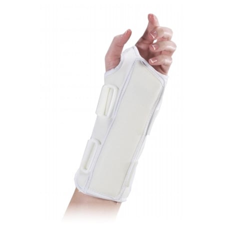 Powerplay 8 in. Universal Wrist Splint, Right - White PO191157
