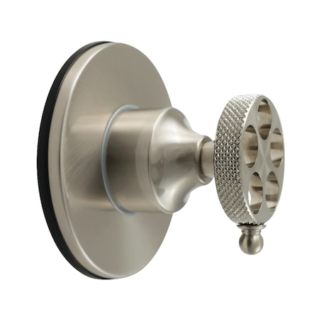 Kingston Brass Single-Handle Three-Way Diverter Valve with Round Trim Kit, Brushed Nickel KS3038RKX
