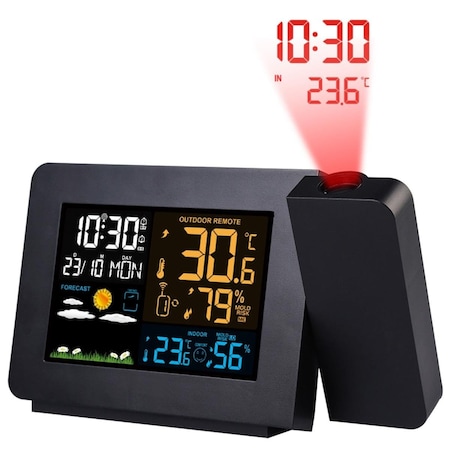 Fresh Fab Finds Wireless Weather Station with Atomic Projection Alarm Clock, Dual Alarms, and Outdoor Sensor FFF-GPCT3535