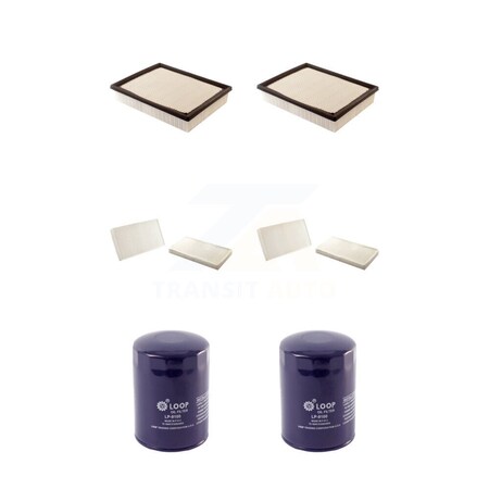 Pur 2x Air + 2x Cabin + 2x Engine Oil Filter 6 Total Kit For Chevrolet Silverado 2500 HD KFM-100682