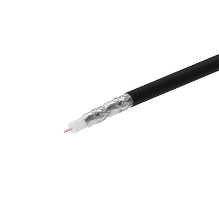 Monoprice Rg6 Quad Shield Cl2,1000 ft.Cable Blck 7483