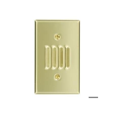 Leviton Louvre Wall Plate, Number of Gangs: 1 Stainless Steel, Silver 84079-40