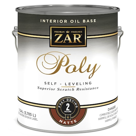 Zar Poly Sl 1 Gal UGL Clear Zar, Poly SL Interior Oil-Based Polyurethane Finish, Matte 33913