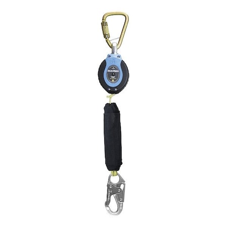 Duratech Not Applicable Self-Retracting Lifeline, 9 ft. Length, Carabiner, Steel, 1 Leg(s) 82909SC1