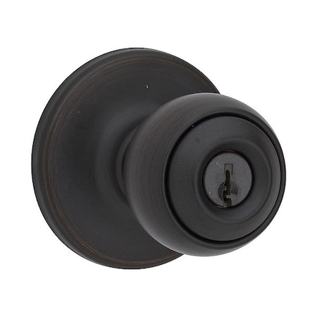 Kwikset Door Knob Lockset, 1 3/8-1 3/4" Thick 400P-11P-SMT-6AL-RCS