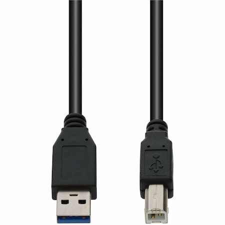 Add-On AddOn 6ft USB 3.0 (A) Male to USB 3.0 (B) Male Black Cable USB3EXTAB6-AO