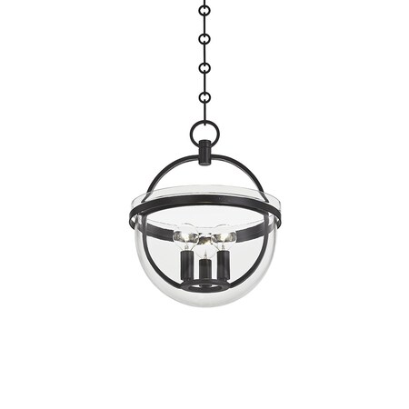 Hudson Valley Lighting Malloy 3 Light Lantern 11.75 In. Aged Iron 3315-AI