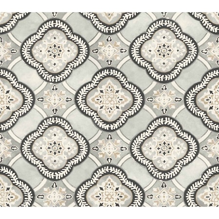 York Wallcoverings Garden Trellis Onyx Wallpaper GO8213