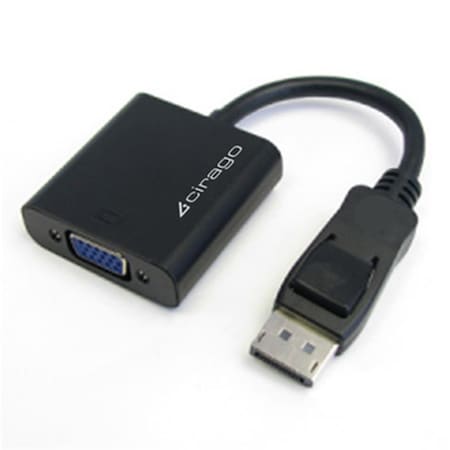 Cirago International CIRAGO  Adapter, Mini DisplayPort, DP to VGA, Black General use DPN1011