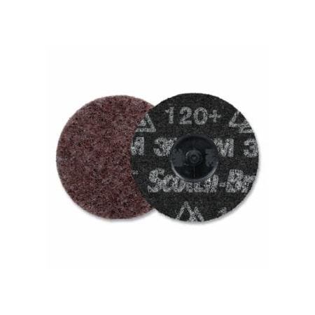 Scotch-Brite Roloc, Precision Surface Conditioning Disc, Heavy Duty, 3 in dia, TR, Coarse, 120 Grit, 20000, 100PK 405-068060-67187