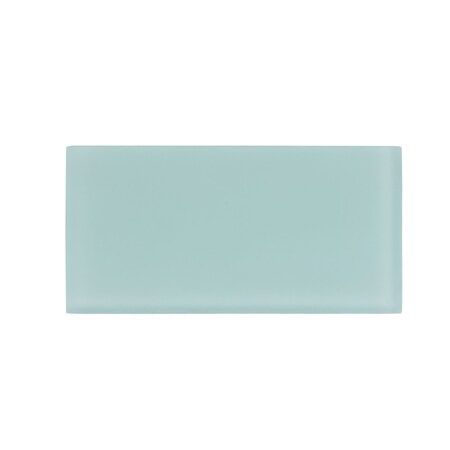 Apollo Tile Blizzard Blue 3 in x 6 in Glass Matte Wall Subway 5 sqft/case, 40PK APLA88047M 3X6A