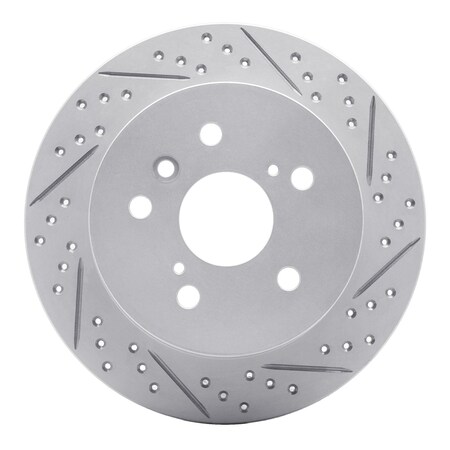 Dynamic Friction Co DFC Geoperformance Rotor - Drilled and Slotted 830-76079R