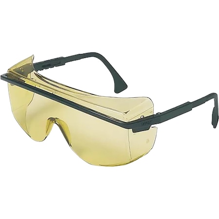 Uvex OTG Rimless Safety Glasses w/Black Temple, IR Filter Shade Lens w/Anti-Fog, Anti-Scratch Hard Coating S2505