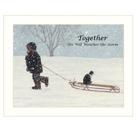 Homeroots Together 1 White Framed Print Wall Art 407339