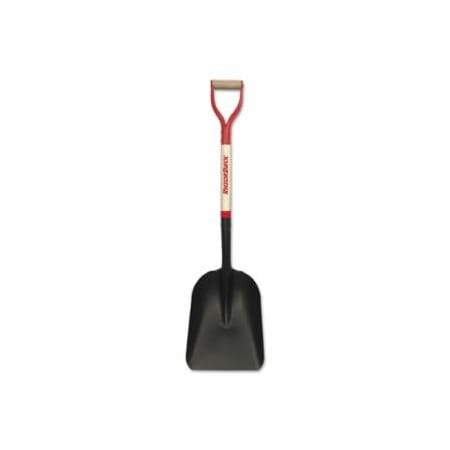Razor-Back Steel Scoop, 15 in L x 11 in W Blade, 30 in North American Hardwood D-Grip Handle 760-50139