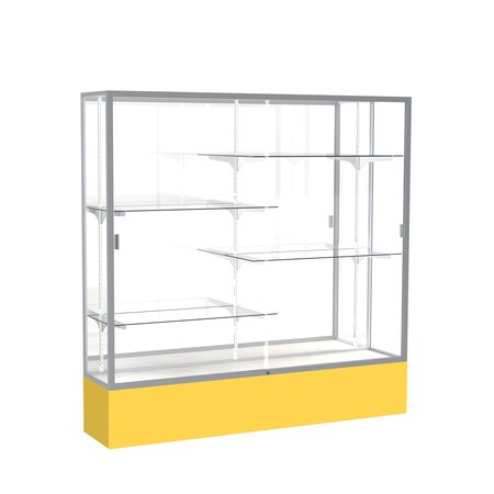 Ghent Spirit Floor Display Case 72x72x16, Mirror, Satin 376MB-SN-GR