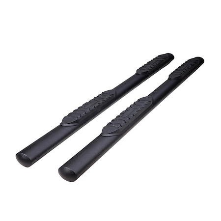 Trailfx TrailFX A1559T; Step Nerf Bar; With Step Pads; 4 Inch Oval Straight; With Welded End Caps A1559T