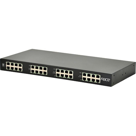 Altronix PoE Extender, 19-1/8"W, 16 Cam. Inputs, Blk PACE16PRM