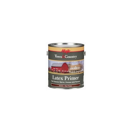 True Value Town & Country Exterior Barn & Fence Paint, Latex Primer, Red, Gallon 8-0101-1