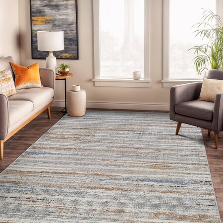 World Rug Gallery Multi-Tonal Area Rug 5 ft x 7 ft Multi WR204MULTI5X7