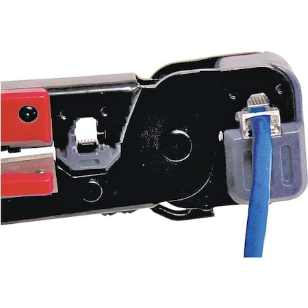 Gardner Bender Modular Plug Crimp Tool, 8 in OAL, Gripper Handle GMC-1145D