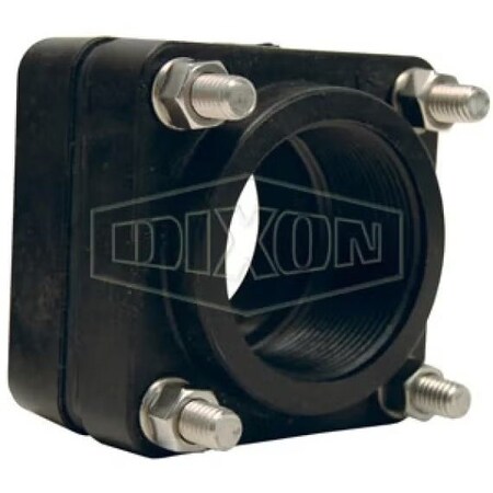 Dixon Bolted Fitting, 2 in Nominal, FNPT End Style, Polypropylene, Domestic 60516