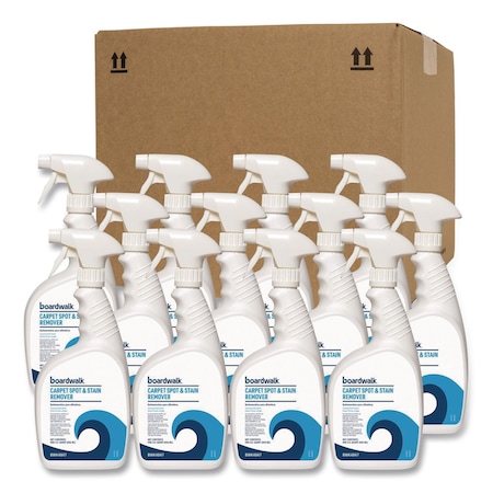 Boardwalk Carpet Spot and Stain Remover, Country Fresh Scent, 32 oz Bottle, 12PK BWK4847