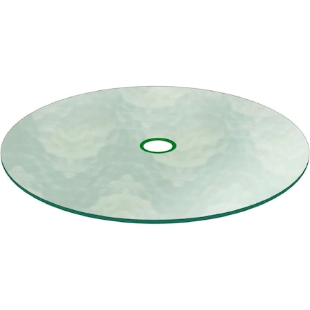 Fab Glass And Mirror Round Patio Glass Table Top, 42inch, Clear, Tempered, Wall Mirror, Safety Backing, Clear Finis PT-42RDAQ6THFLTE-H