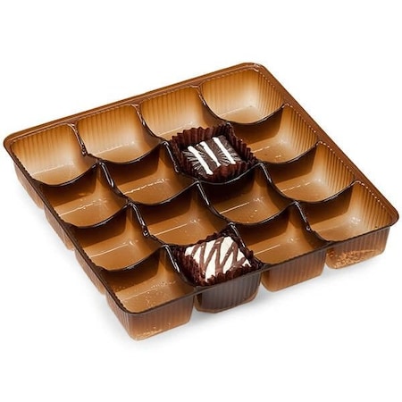 Nashville Wraps Brown Candy Trays, 5-1/2 x 5-1/2 x 1, 500PK M2810C