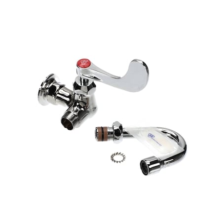 T&S Brass TandS Brass SINGLE PANTRY FAUCET, WALL MOUNT, CERAMA, 4 WRIST B-0210-131X-CR4