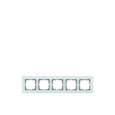 Siemens DELTA miro Frame 5-fold Authentic material glass crystal green without 5TG1205-0
