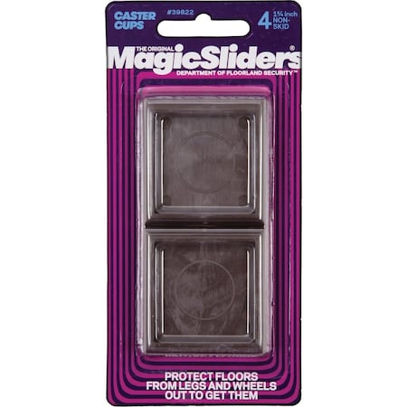 Magic Sliders 1-3/4'' Square Non-Skid Furniture Leg Cup, 4PK 39822