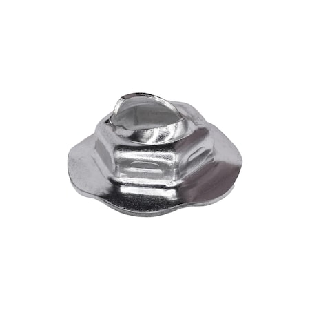 Auveco Thread Cutting Nut 6.3mm Stud Size - Zinc, 50PK 12255