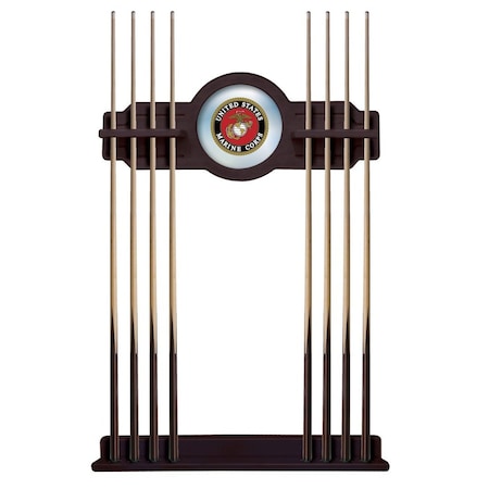 Holland Bar Stool Co U.S. Marines Cue Rack in English Tudor Finish CueETudMarine