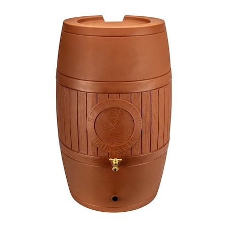 Bushman Spruce Creek 54 Gallon Rain Saver Barrel - Terra Cotta RAINSAVERTC54