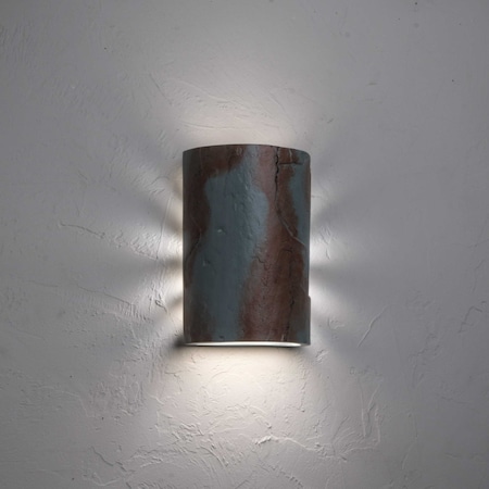 Luxury Lighting Masons Select 10 in Ceramic Backlit Slate Look Outdoor Wall Light, Painted Grey Slate Finish, 2PK (2) SL510-GrSl-ud-7