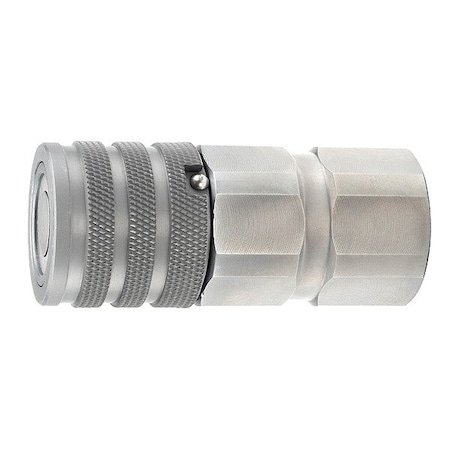 Parker Body Assembly Coupling, Steel Body, Push-to-Connect Lock, 3/4"-14 Thread Size FF-751-12FP