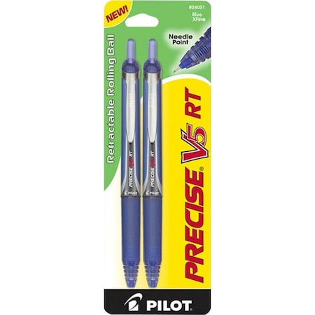 Pilot ROLLERBALL PEN, RETRACT., EXTRA FINE PT., 2 PIL26051