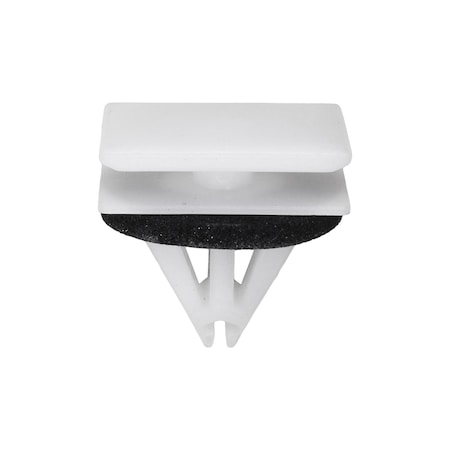 Auveco Ford Moulding Clip with Sealer, White Nylon, 25PK 22124