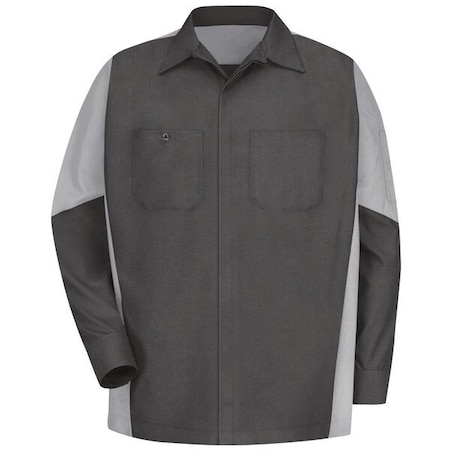 Red Kap U Ls 65/35 Crew Shirt - Ch/Gray, L SY10CG RG L
