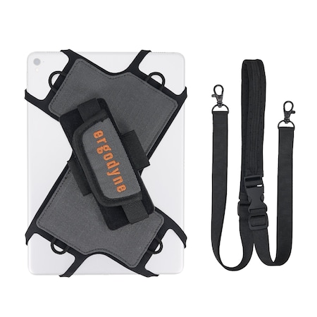 Ergodyne Gray Tablet Holder, Detachable Shoulder Strap 5549