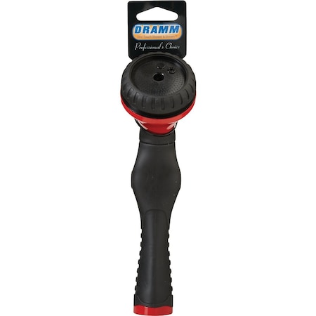 Dramm One Touch Heavy-Duty Metal Shower & Stream Multi-Pattern Nozzle Red 60-12421