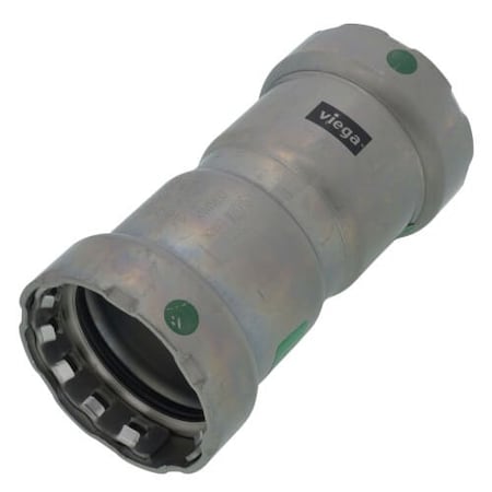 Viega MegaPress couplingWith stop P1 1.25 P2 1.25 carbon steel zinc-nickel coating 25015
