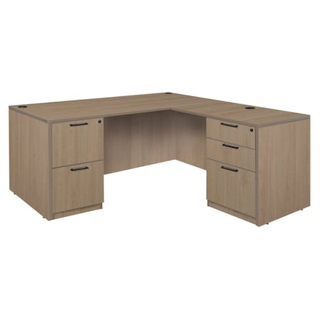 Regency Corner Desks, 29 in H, 60 in W X Wood, Noble Oak LLDFP6030NO