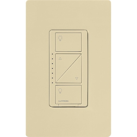 Lutron Lighting Dimmer, 1-Pole, 120V, Ivory PD-6WCL-IV